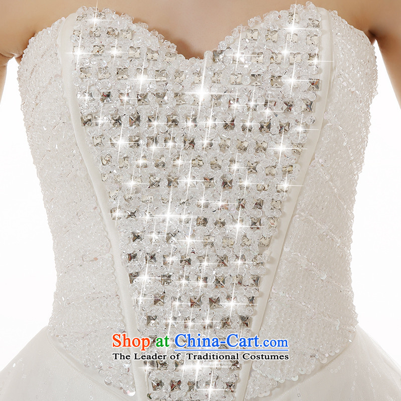  In spring and summer 2015, Man Jie new stylish diamond embroidered pearl wedding tail lights are wedding lace Sau San long tail wedding dresses tail) , L, plumbing, , , , shopping on the Internet