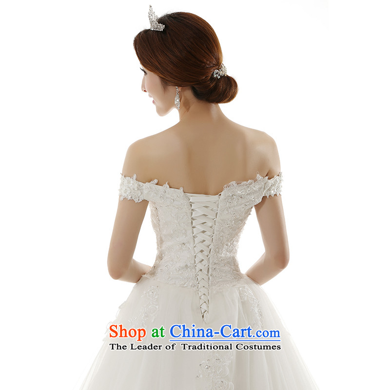Clean the new 2015 Castores Magi retro minimalist lace trendy first field shoulder straps for maximum tail wedding video thin lace Sau San wedding dresses XXL, White man jie , , , shopping on the Internet