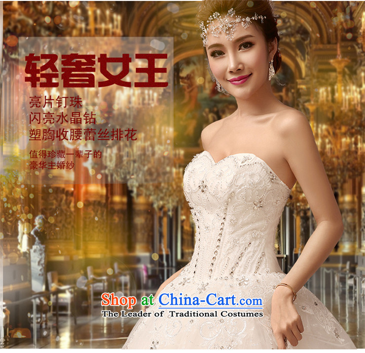 2015 Spring/Summer new anointed chest princess wedding fashion with the video graphics high Sau San thin marriages wedding dresses White XL Photo, prices, brand platters! The elections are supplied in the national character of distribution, so action, buy now enjoy more preferential! As soon as possible.