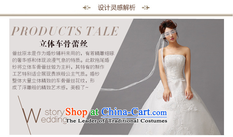Honeymoon bride wedding dresses 2015 new Korean Princess tail wedding deluxe lace anointed chest wedding white L picture, prices, brand platters! The elections are supplied in the national character of distribution, so action, buy now enjoy more preferential! As soon as possible.