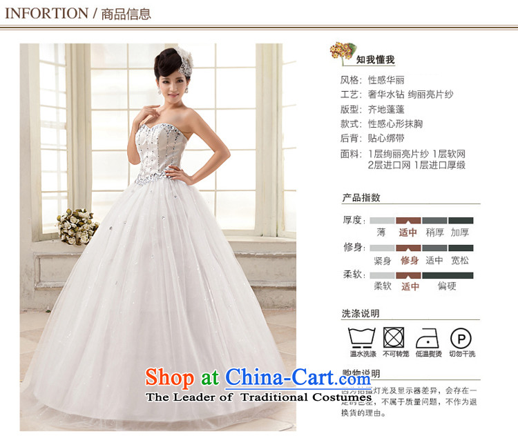 Honeymoon bride wedding dresses 2015 new Korean diamond wiping the chest straps wedding princess wedding white L picture, prices, brand platters! The elections are supplied in the national character of distribution, so action, buy now enjoy more preferential! As soon as possible.