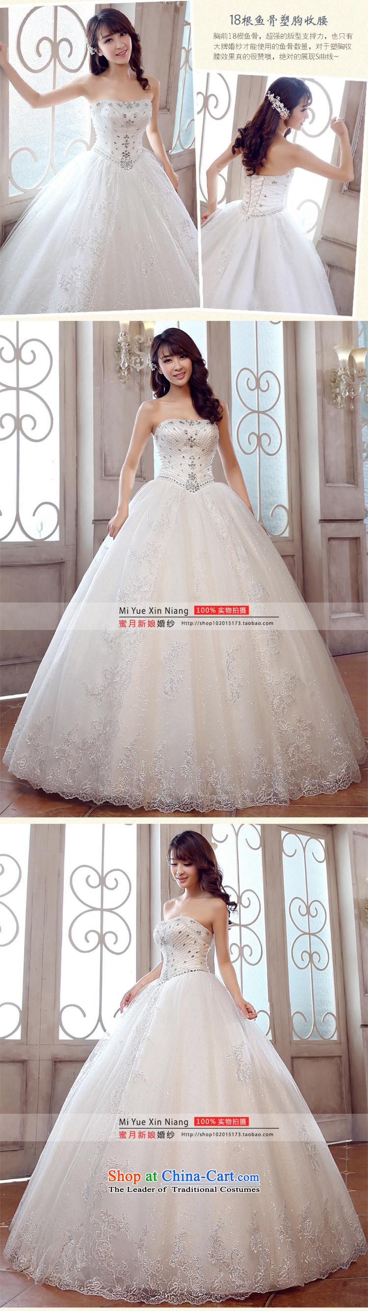 Honeymoon bride Wedding 2015 new products wedding dresses new anointed chest wedding reset manually staple drill princess bon bon skirt wedding pictures, price XL white, brand platters! The elections are supplied in the national character of distribution, so action, buy now enjoy more preferential! As soon as possible.