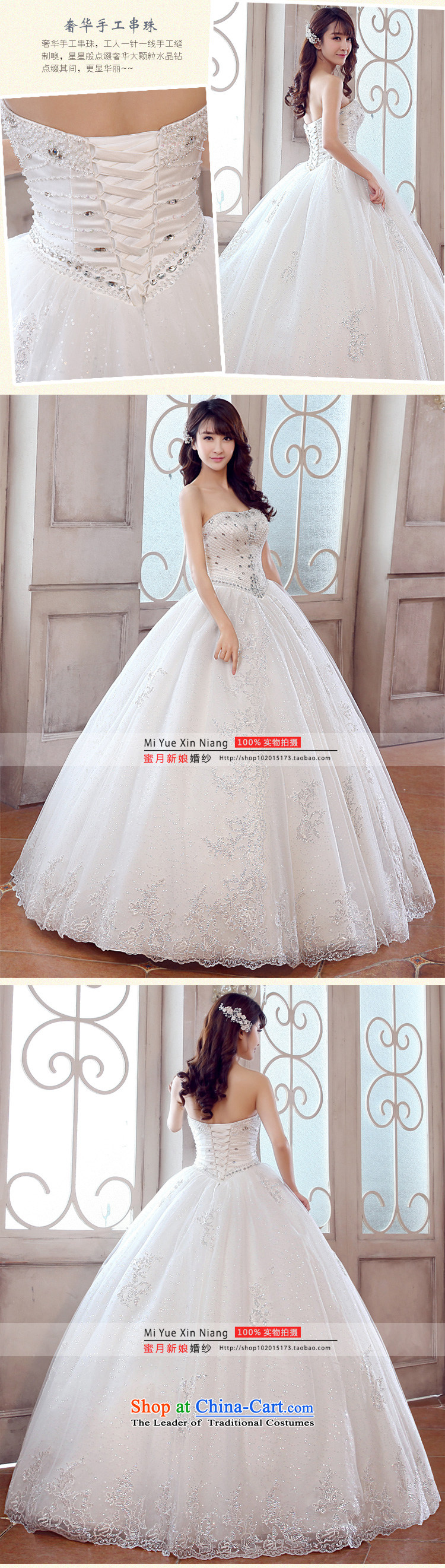 Honeymoon bride Wedding 2015 new products wedding dresses new anointed chest wedding reset manually staple drill princess bon bon skirt wedding pictures, price XL white, brand platters! The elections are supplied in the national character of distribution, so action, buy now enjoy more preferential! As soon as possible.