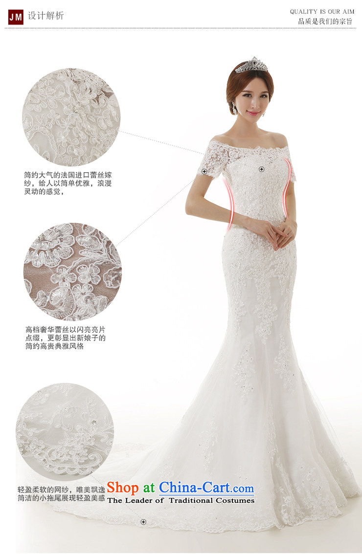 Clean the spread of autumn and winter 2015 new bride a field for the shoulder lace crowsfoot wedding dresses word elegant collar middle sleeve Sau San video thin crowsfoot large tail bridal dresses cuff M picture, prices, brand platters! The elections are supplied in the national character of distribution, so action, buy now enjoy more preferential! As soon as possible.