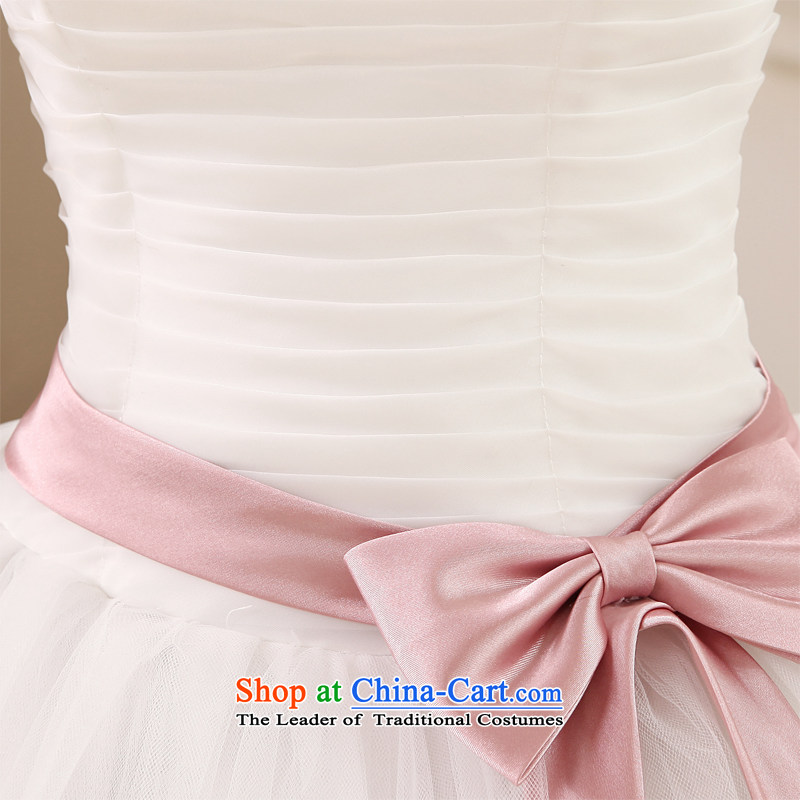 Honeymoon bride wedding dresses 2015 new Korean version on chip and wedding to align the chest straps princess wedding white XXL, honeymoon bride shopping on the Internet has been pressed.