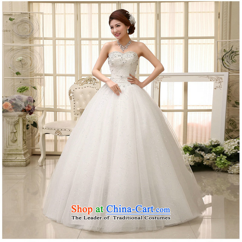 Optimize Hong-wedding dresses new stylish Korean 2014 spring straps wedding video wedding XS789 thin White XL