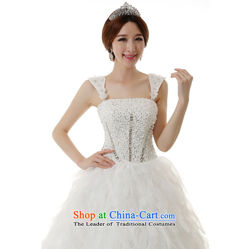 Clean the new Ultra 2015 diffuse Deluxe Big tail feathers flowers wedding dresses and stylish ultra-long chest luxury tail wedding tail 150CM, plumbing, , , , shopping on the Internet