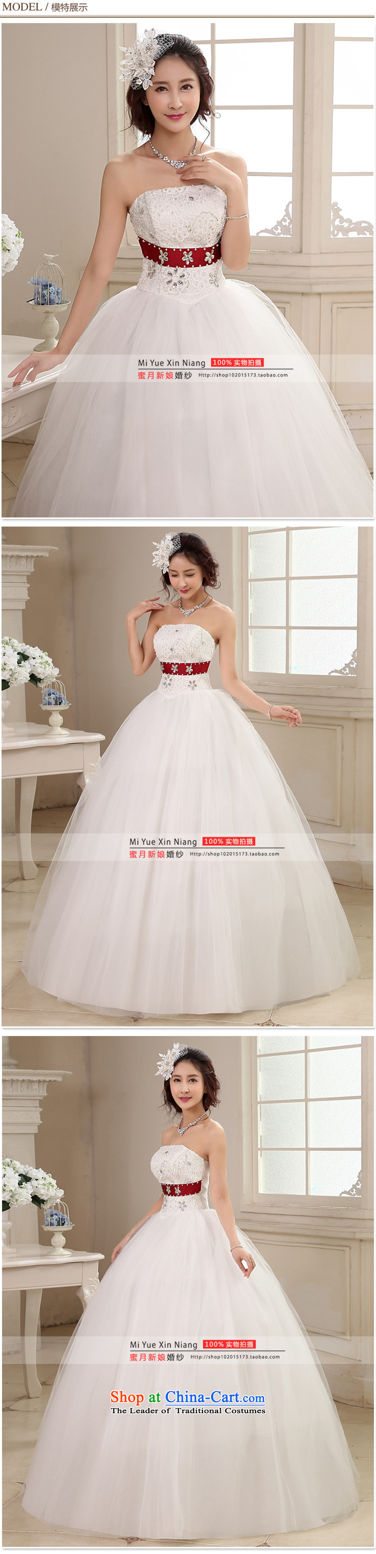 Honeymoon bride wedding dresses 2015 new Korean sweet princess shoulder strap with flowers to align the wedding bon bon straps wedding white L picture, prices, brand platters! The elections are supplied in the national character of distribution, so action, buy now enjoy more preferential! As soon as possible.