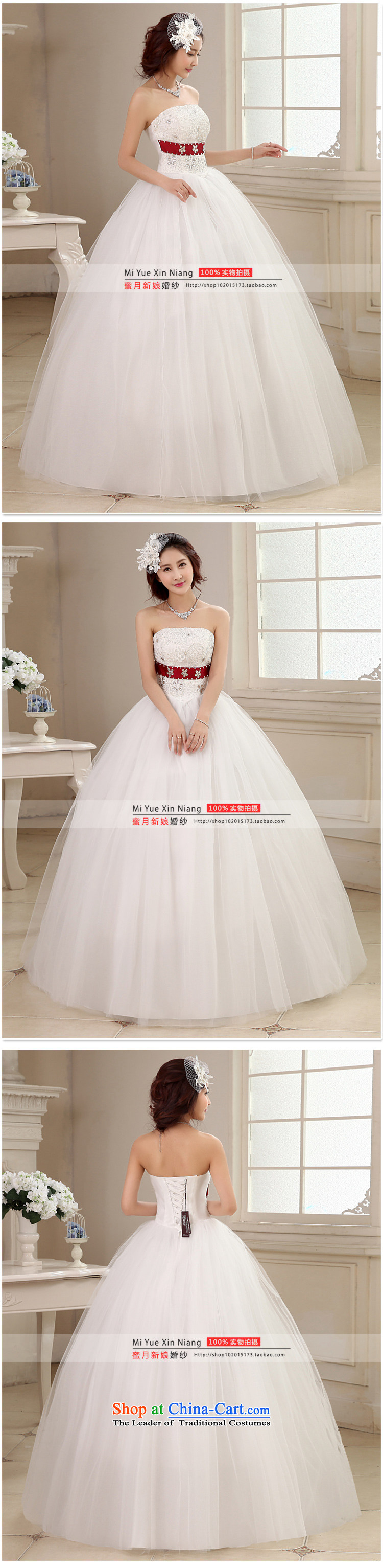 Honeymoon bride wedding dresses 2015 new Korean sweet princess shoulder strap with flowers to align the wedding bon bon straps wedding white L picture, prices, brand platters! The elections are supplied in the national character of distribution, so action, buy now enjoy more preferential! As soon as possible.