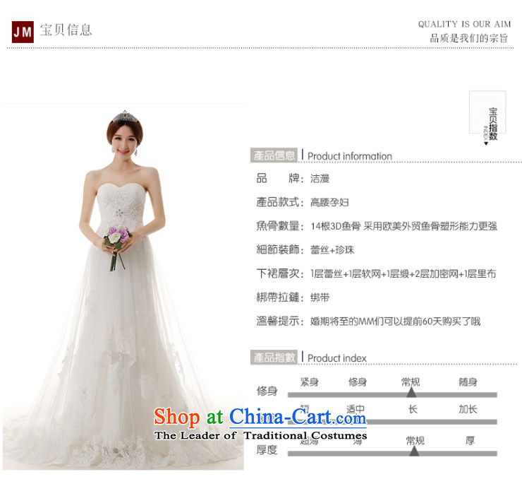 The spring and summer of 2015, Man Jie new pregnant women crowsfoot tail large wedding dresses Korean Top Loin of large tie Sau San video thin crowsfoot wedding dresses white L picture, prices, brand platters! The elections are supplied in the national character of distribution, so action, buy now enjoy more preferential! As soon as possible.