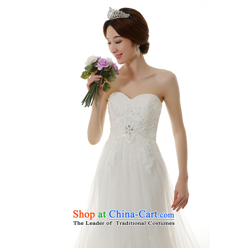 The spring and summer of 2015, Man Jie new pregnant women crowsfoot tail large wedding dresses Korean Top Loin of large tie Sau San video thin crowsfoot wedding dresses white L, plumbing, , , , shopping on the Internet