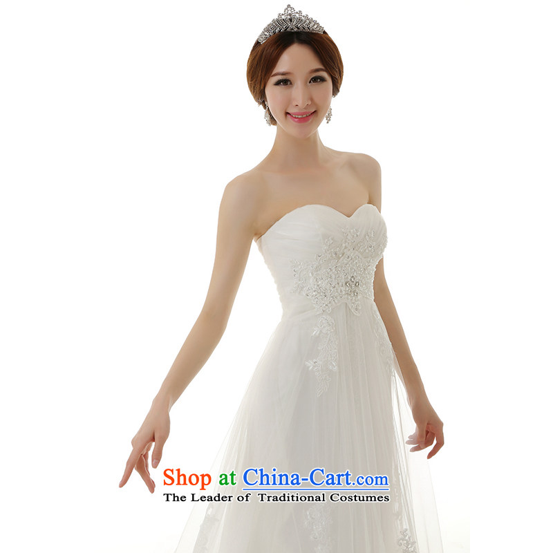 The spring and summer of 2015, Man Jie new pregnant women crowsfoot tail large wedding dresses Korean Top Loin of large tie Sau San video thin crowsfoot wedding dresses white L, plumbing, , , , shopping on the Internet