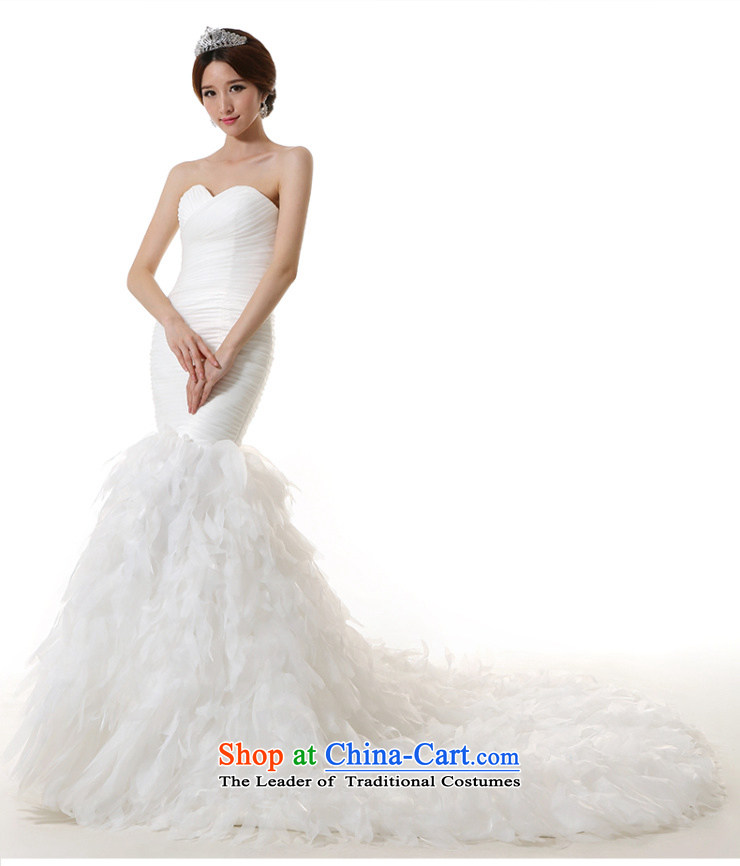 Clean and simple man crowsfoot wedding small trailing 2015 new crowsfoot wedding dresses dream stylish petals tail feathers wedding dresses White XXL picture, prices, brand platters! The elections are supplied in the national character of distribution, so action, buy now enjoy more preferential! As soon as possible.