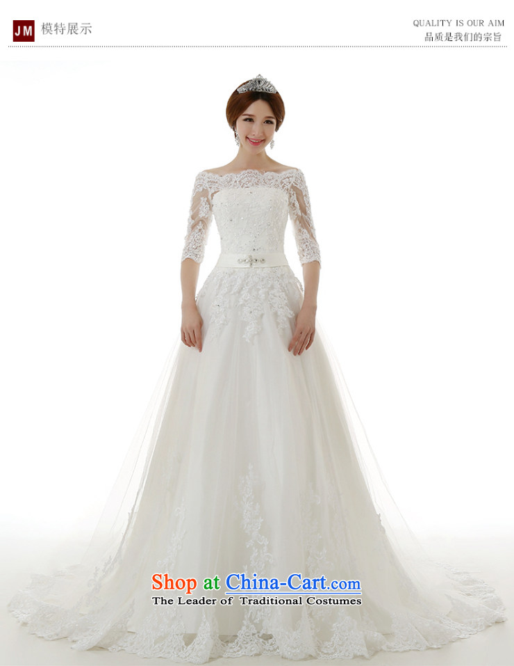 Clean the spread of autumn and winter 2015 a new field for long-sleeved large shoulder tail wedding dresses Korean Sau San Princess Bride with lace tail wedding dresses tail of tailored picture, prices, brand platters! The elections are supplied in the national character of distribution, so action, buy now enjoy more preferential! As soon as possible.