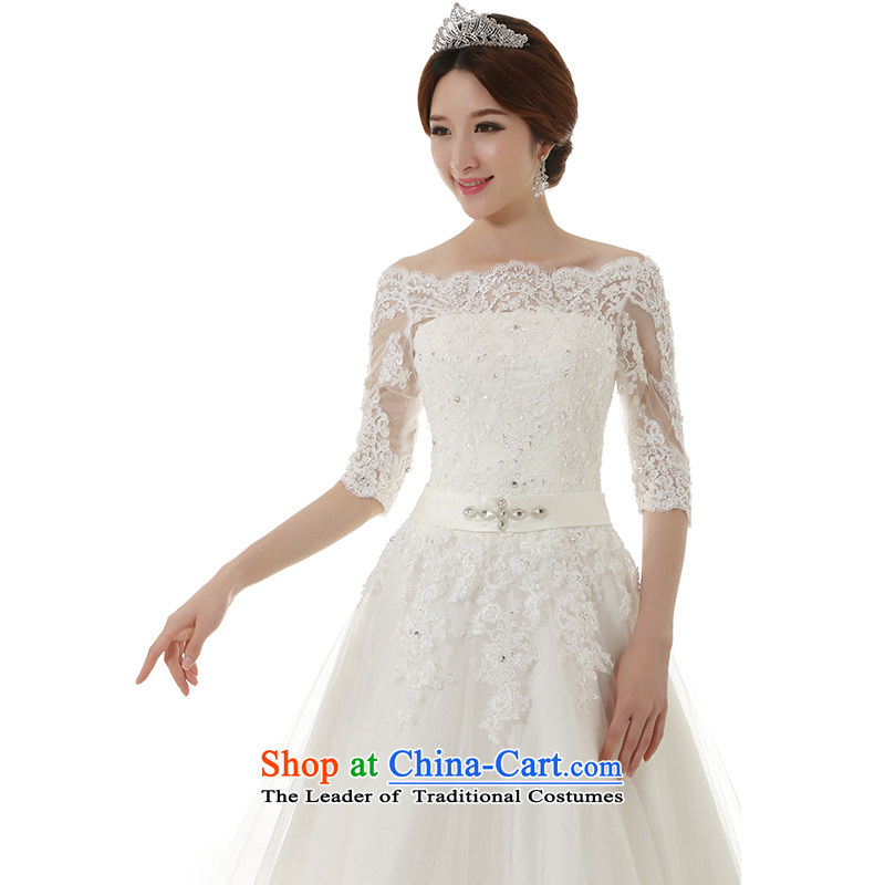 Clean the spread of autumn and winter 2015 a new field for long-sleeved large shoulder tail wedding dresses Korean Sau San Princess Bride with lace tail wedding dresses tail, tailored, plumbing, , , , shopping on the Internet
