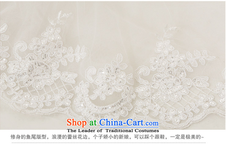 Clean the new bride Castores Magi 2015 crowsfoot large tail white wedding dress luxury lace anointed chest pocket inbox and Korean style crowsfoot tail Sau San wedding dresses white L picture, prices, brand platters! The elections are supplied in the national character of distribution, so action, buy now enjoy more preferential! As soon as possible.