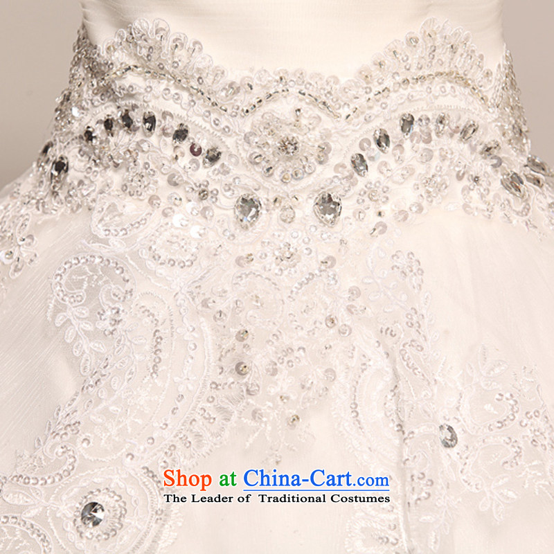 Rain-sang yi 2015 New Princess Bride temperament diamond Married Mary Magdalene Chest straps to wedding HS957 white S, rain-sang Yi shopping on the Internet has been pressed.