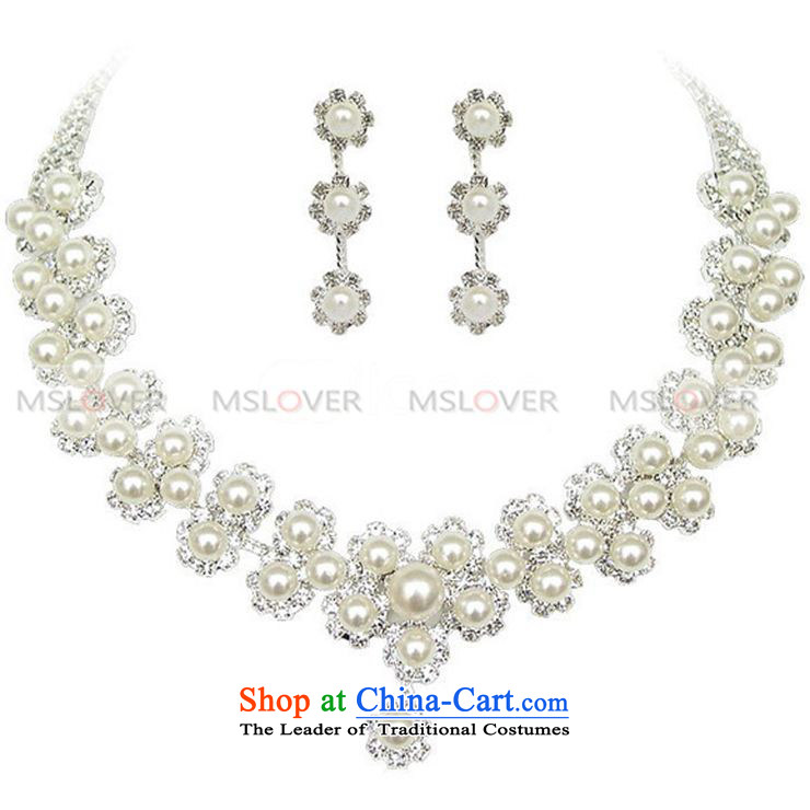  The super star elegance pearl mslover alloy bride earring necklace earrings marriage jewelry wedding accessories kit S130803 drill, full necklace earrings 2 piece (Ear Clip) Picture, prices, brand platters! The elections are supplied in the national character of distribution, so action, buy now enjoy more preferential! As soon as possible.
