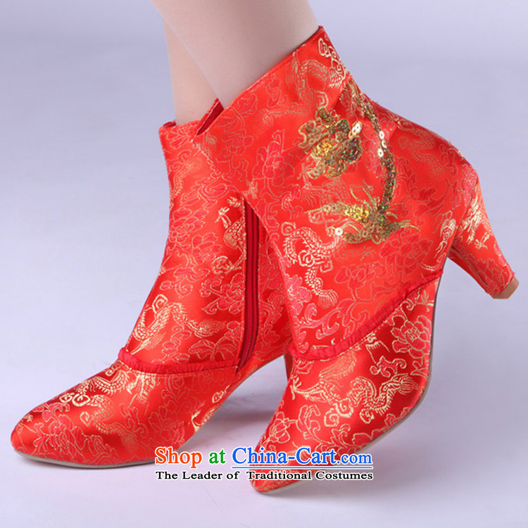 Rain-sang Yi marriages shoes wedding dress shoes marriage shoes qipao marriage shoes half boots qipao XZ075 boots red 37 pictures, prices, brand platters! The elections are supplied in the national character of distribution, so action, buy now enjoy more preferential! As soon as possible.