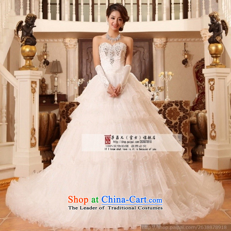 Love So Peng 2015 of luxurious tail wedding dresses long tail Korean brides wedding dresses noble and elegant XL package, Love Returning so AIRANPENG Peng () , , , shopping on the Internet