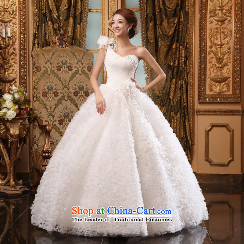 Love So Peng 2015, Wedding Korean brides shoulder flowers graphics thin sweet Princess Beveled Shoulder to align the size to a customer to wedding do not return, love so Peng (AIRANPENG) , , , shopping on the Internet