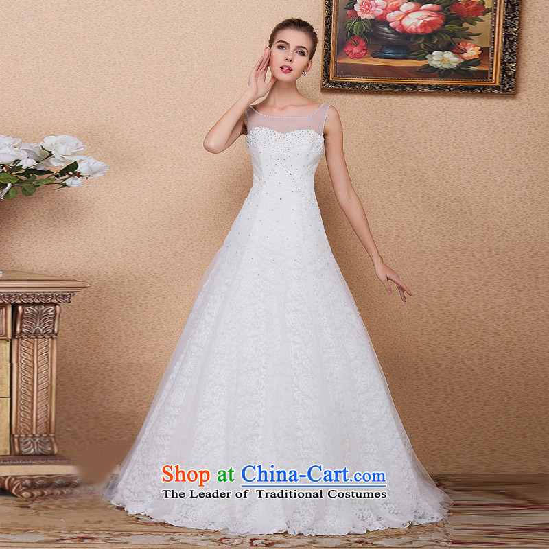 A new bride 2015 wedding stylish and simple word wedding shoulder wedding 560 M, a bride shopping on the Internet has been pressed.