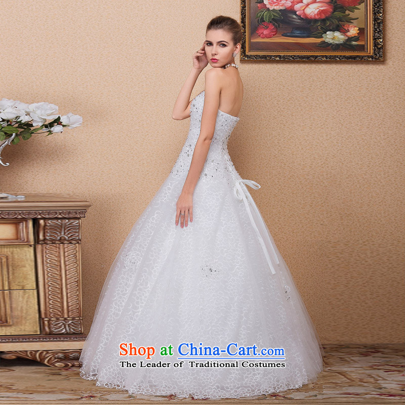 A new bride 2015 wedding manually staple pearl A Wedding dress to align the wedding 541 L, a bride shopping on the Internet has been pressed.