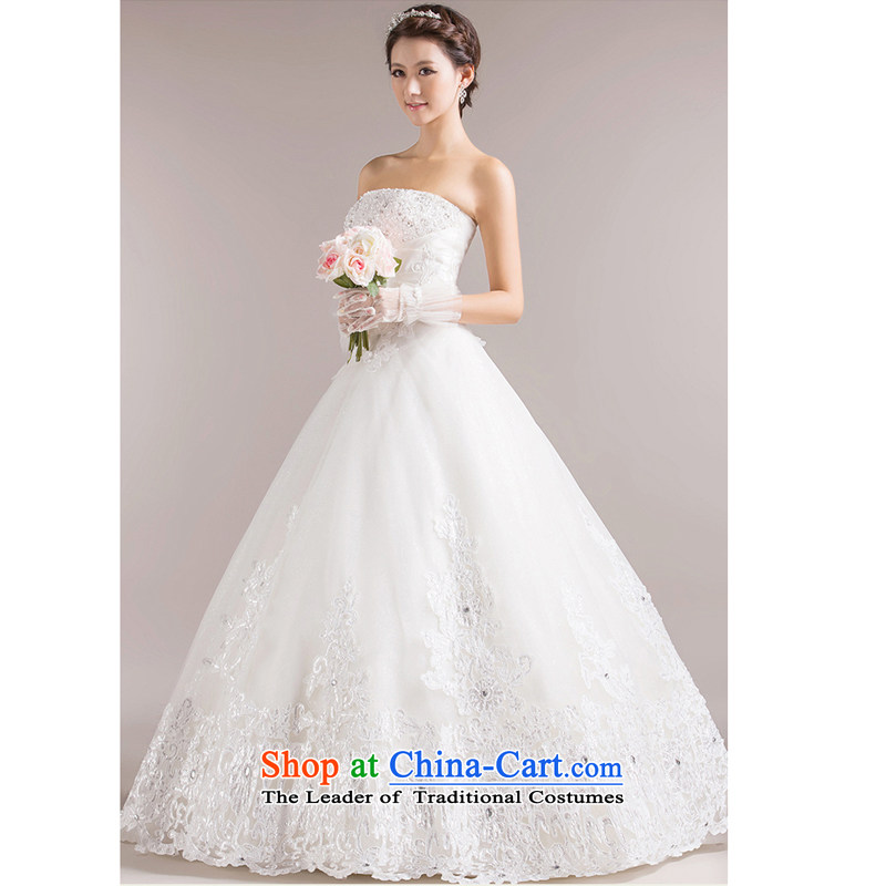 7 Color 7 tone Korean new stylish brides 2015 Married Mary Magdalene Chest straps to align the large white diamond wedding dress code H006 white , 7 color 7 Tone , , , shopping on the Internet