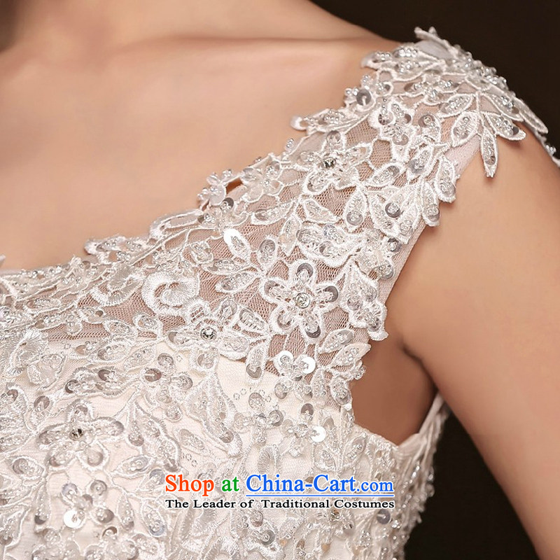 7 Color 7 tone Korean new the new 2015 shoulder to align graphics diamond ornaments with thin lace madame wedding dresses H005 white , 7 color 7 Tone , , , shopping on the Internet