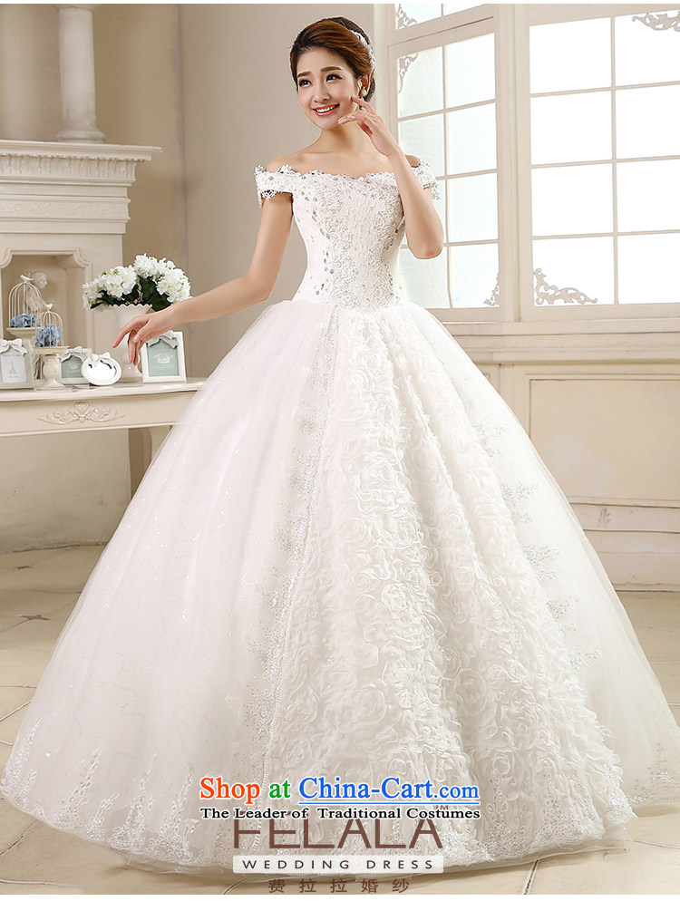 Ferrara ♀ 2015 new word wedding dresses shoulder wedding Korean-style water drilling pregnant women for larger wedding out of pictures, 1) foot L(2 price, brand platters! The elections are supplied in the national character of distribution, so action, buy now enjoy more preferential! As soon as possible.