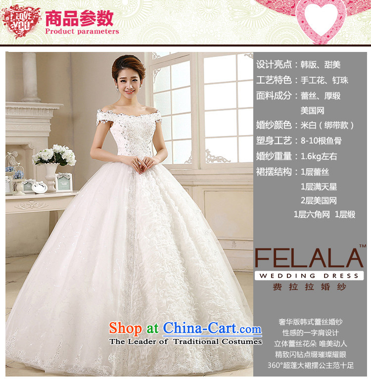 Ferrara ♀ 2015 new word wedding dresses shoulder wedding Korean-style water drilling pregnant women for larger wedding out of pictures, 1) foot L(2 price, brand platters! The elections are supplied in the national character of distribution, so action, buy now enjoy more preferential! As soon as possible.