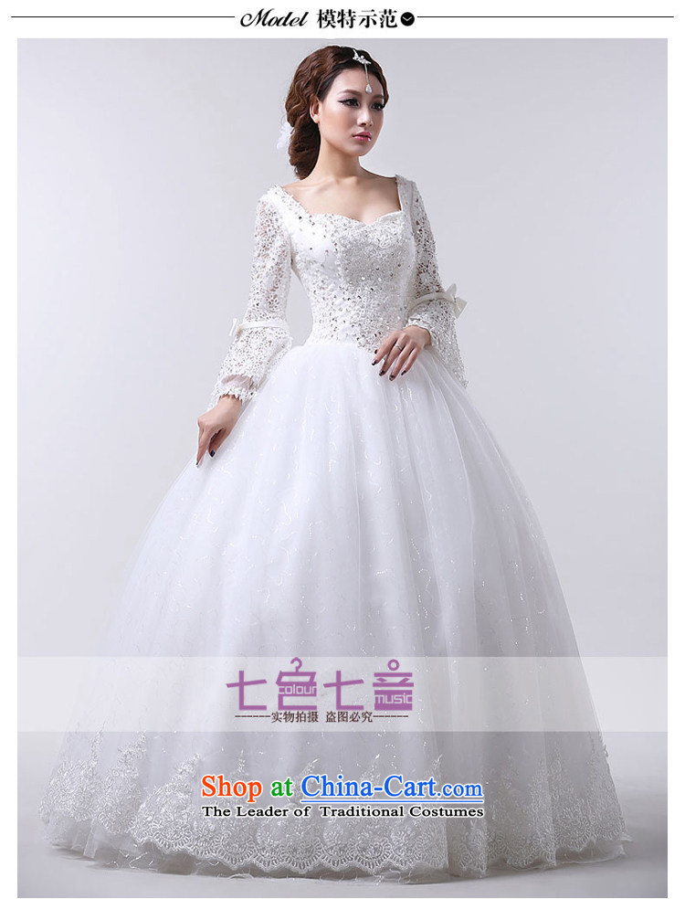 7 Color 7 tone won the 2014 edition of the new autumn and winter lace a field for half a long-sleeved Korea shoulder version to align the princess of nostalgia for the wedding dresses in cuff H013 white S picture, prices, brand platters! The elections are supplied in the national character of distribution, so action, buy now enjoy more preferential! As soon as possible.