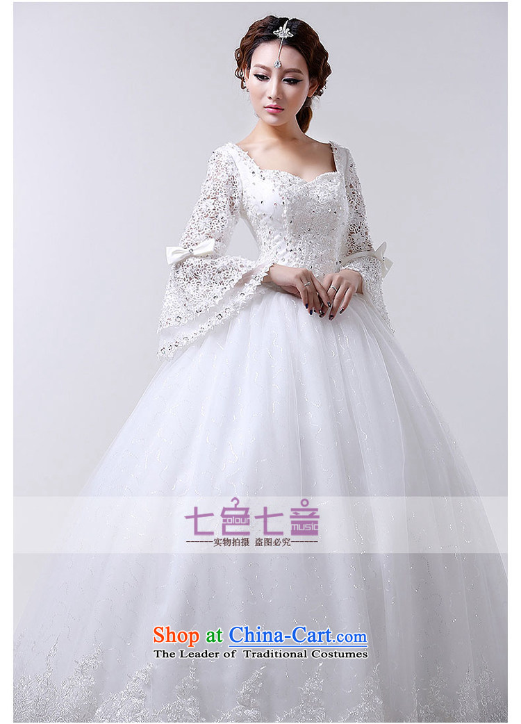 7 Color 7 tone won the 2014 edition of the new autumn and winter lace a field for half a long-sleeved Korea shoulder version to align the princess of nostalgia for the wedding dresses in cuff H013 white S picture, prices, brand platters! The elections are supplied in the national character of distribution, so action, buy now enjoy more preferential! As soon as possible.