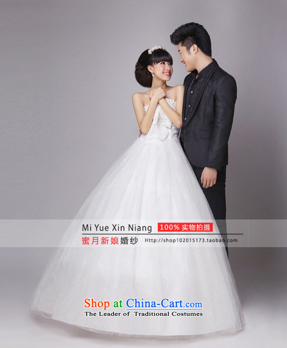 Honeymoon bride wedding PEARL FLOWER bride wedding wedding dresses new 2015 princess sweet wedding White M pictures, prices, brand platters! The elections are supplied in the national character of distribution, so action, buy now enjoy more preferential! As soon as possible.
