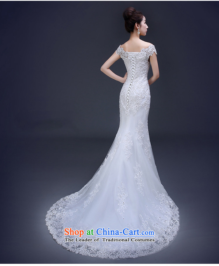 7 Color 7 tone Korean New 2015 Sau San Korean shoulders a simple word shoulder crowsfoot tail wedding dresses H015 White M picture, prices, brand platters! The elections are supplied in the national character of distribution, so action, buy now enjoy more preferential! As soon as possible.