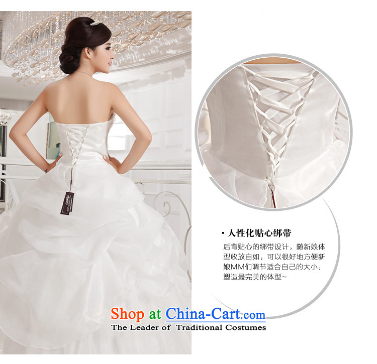 Honeymoon bride wedding dresses 2015 new Korean Diamond Flower and chest straps wedding princess bon bon wedding white L picture, prices, brand platters! The elections are supplied in the national character of distribution, so action, buy now enjoy more preferential! As soon as possible.