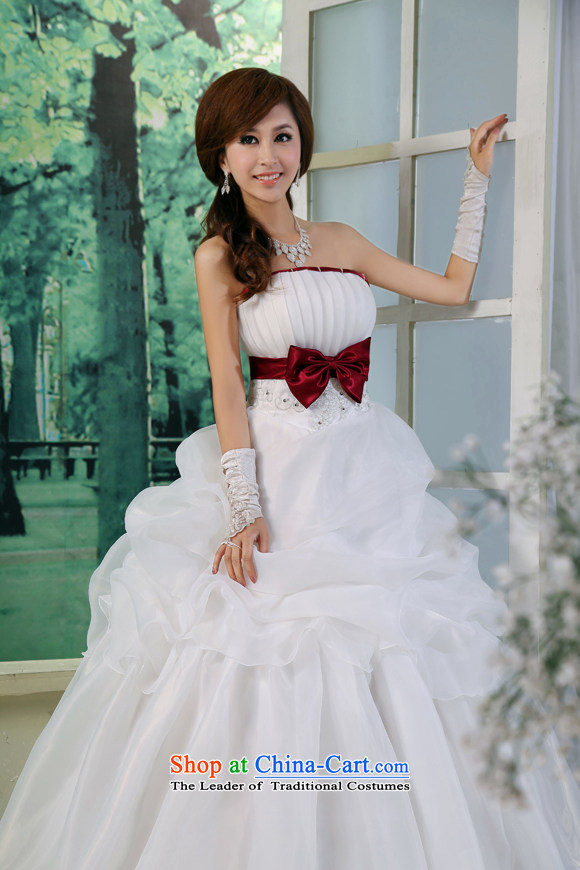Honeymoon bride wedding dresses bow tie bride wedding new sweet princess wedding wine red bow tie White XL Photo, prices, brand platters! The elections are supplied in the national character of distribution, so action, buy now enjoy more preferential! As soon as possible.