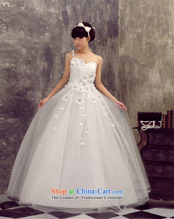 Honeymoon bride shoulder wedding Beveled Shoulder wedding bride wedding wedding dresses new 2015 princess sweet white wedding S picture, prices, brand platters! The elections are supplied in the national character of distribution, so action, buy now enjoy more preferential! As soon as possible.