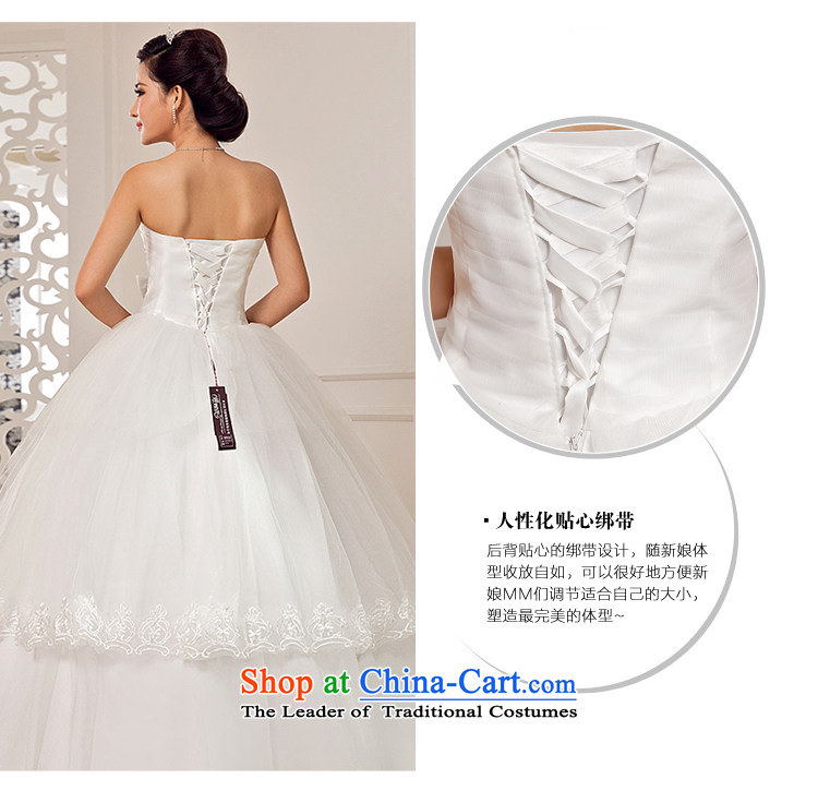 Honeymoon bride wedding dresses 2015 new stylish wedding gown, chest and cultivating the bow tie straps princess wedding White M pictures, prices, brand platters! The elections are supplied in the national character of distribution, so action, buy now enjoy more preferential! As soon as possible.