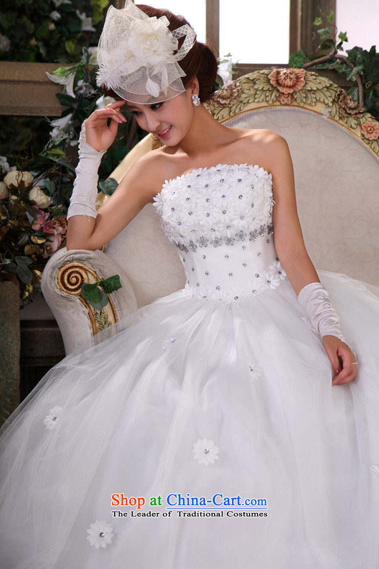 Honeymoon bride 2015 Summer new water drilling flowers bride wedding Korean Won-New Sweet Princess White XXL pictures wedding, prices, brand platters! The elections are supplied in the national character of distribution, so action, buy now enjoy more preferential! As soon as possible.