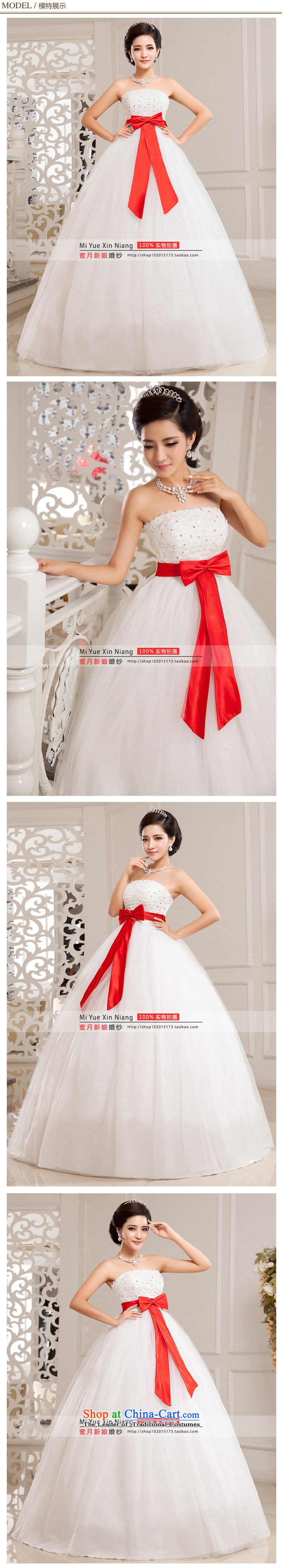 Honeymoon bride wedding dresses 2015 new Korean Bow Tie Top Loin anointed chest wedding princess bon bon wedding White M pictures, prices, brand platters! The elections are supplied in the national character of distribution, so action, buy now enjoy more preferential! As soon as possible.