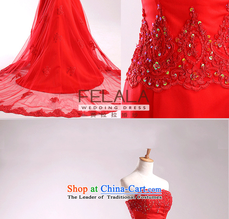 Ferrara red anointed chest wedding dresses 2013 new luxury lace crowsfoot small trailing evening dress autumn and winter S(1 red tape 9) Picture, prices, brand platters! The elections are supplied in the national character of distribution, so action, buy now enjoy more preferential! As soon as possible.