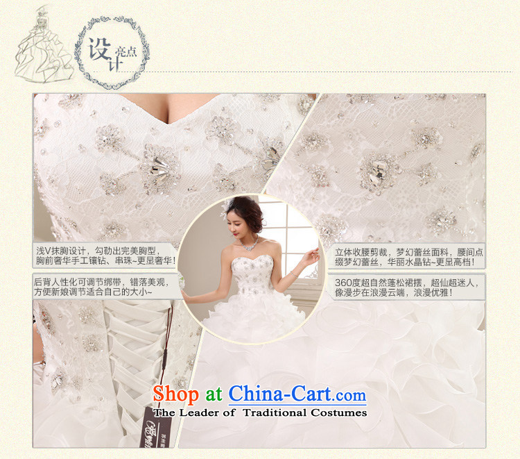 Honeymoon bride 2015 new products wedding dresses Korean bon bon Princess Mary Magdalene chest wedding diamond align to bind with the white M picture, prices, brand platters! The elections are supplied in the national character of distribution, so action, buy now enjoy more preferential! As soon as possible.