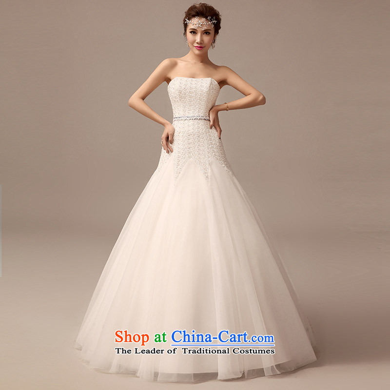 Clean the new 2015 erase flash animated chest lace wedding dresses Korean Sau San tie A field petticoats wedding white S, plumbing, , , , shopping on the Internet