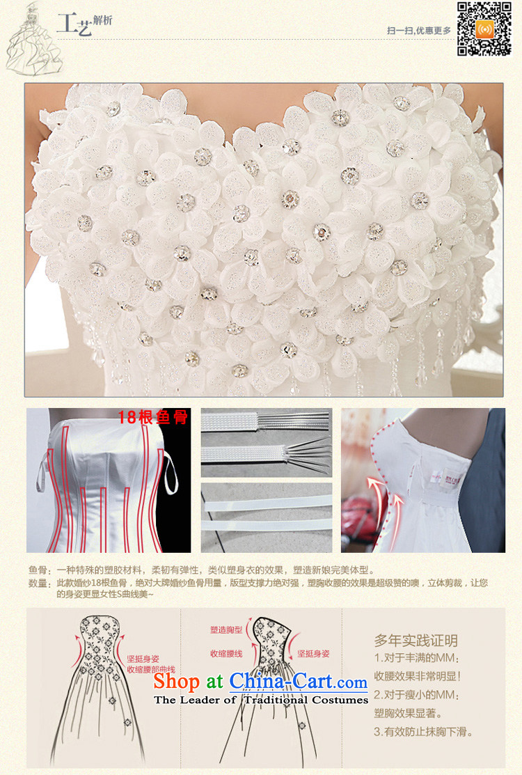 Honeymoon bride wedding dresses 2015 new Korean sweet Princess Mary Magdalene chest wedding flower align to bind with Wedding White M pictures, prices, brand platters! The elections are supplied in the national character of distribution, so action, buy now enjoy more preferential! As soon as possible.