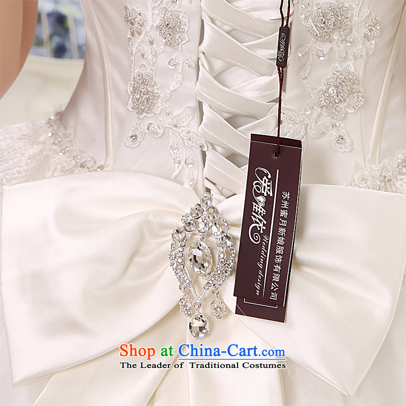 Honeymoon bride 2015 new products wedding Korean modern history nail Pearl Align hook to the princess wedding band wedding white L, bride honeymoon shopping on the Internet has been pressed.