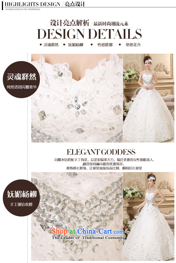 7 Color 7 tone Korean won the new version of 2015 heart-shaped anointed chest wedding marriages large graphics to align the thin wedding dresses H018 white S picture, prices, brand platters! The elections are supplied in the national character of distribution, so action, buy now enjoy more preferential! As soon as possible.