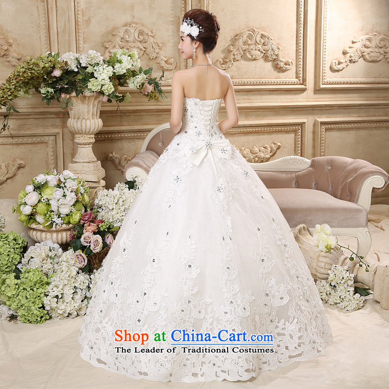 7 Color 7 tone Korean won the new version of 2015 heart-shaped anointed chest wedding marriages large graphics to align the thin wedding dresses H018 white , 7 color 7 Tone , , , shopping on the Internet