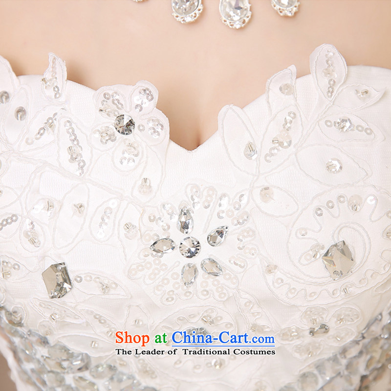 7 Color 7 tone Korean won the new version of 2015 heart-shaped anointed chest wedding marriages large graphics to align the thin wedding dresses H018 white , 7 color 7 Tone , , , shopping on the Internet