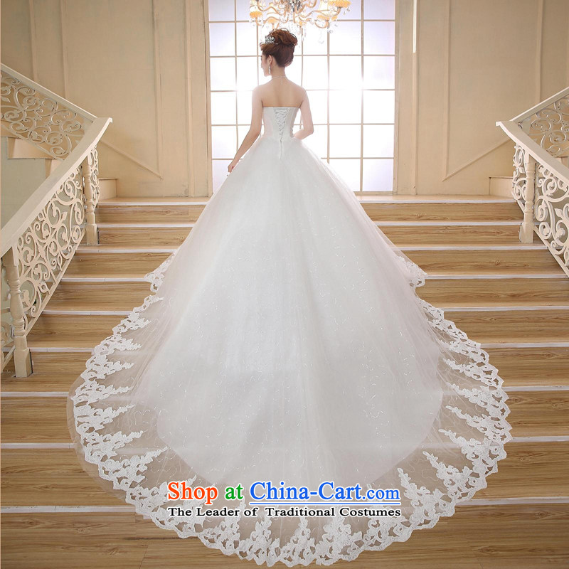7 Color 7 tone Korean New Korea 2015 summer edition chic simplicity and chest code deluxe long tail wedding dresses H022 white tailored (does not allow) 7 7 Color Tone , , , shopping on the Internet